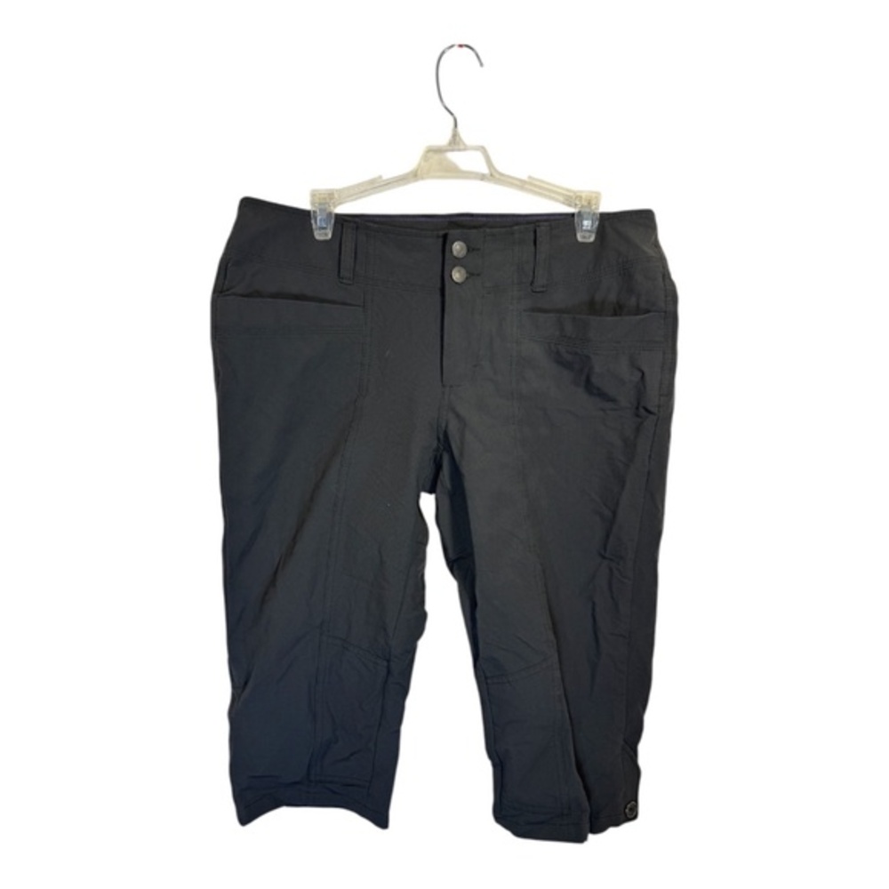 MEC Capri Pants Womens Size 12 Grey Rip Stop Hiking Gorpcore Cargo Pockets